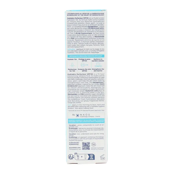 Bioderma Hydrabio Perfecteur Fluide hydratant 72h SPF 30