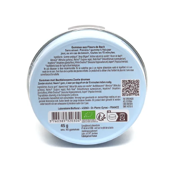 Biofloral Fleurs de Bach Gummies enfant Beaux rêves bio