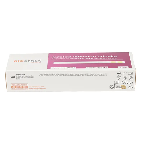 Biosynex autotest infection urinaire bandelettes