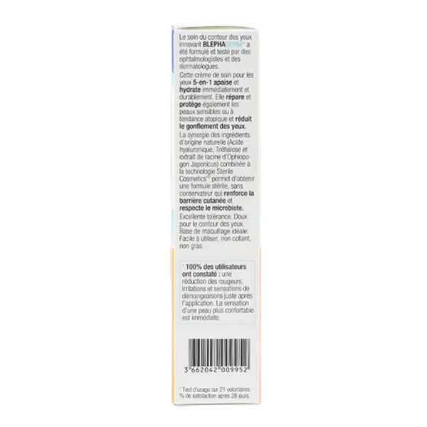 Blephaderm crème apaisante paupières et contour des yeux