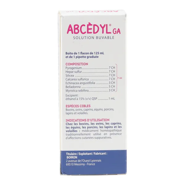 Boiron Abcédyl GA solution buvable