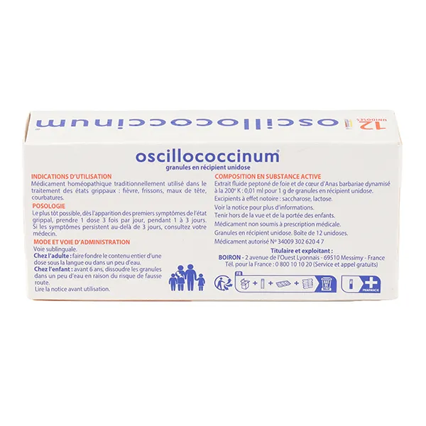Oscillococcinum état grippal Boiron
