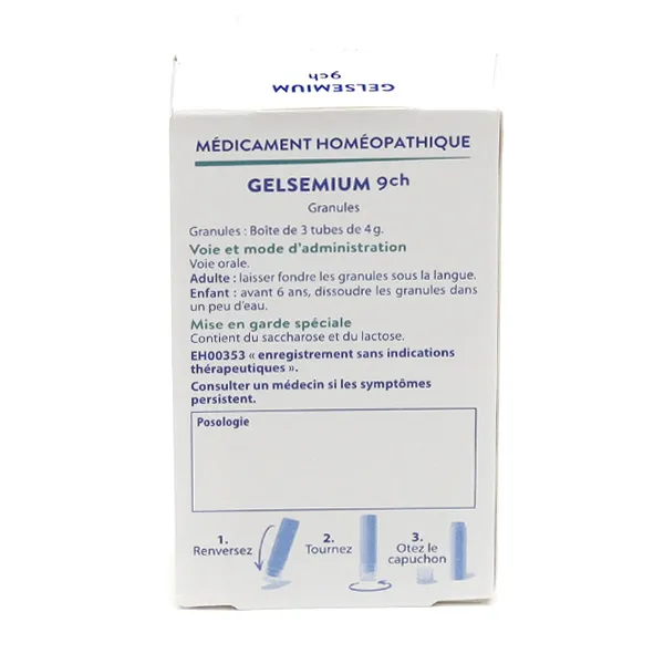 Boiron Gelsemium pack de granules homéopathiques