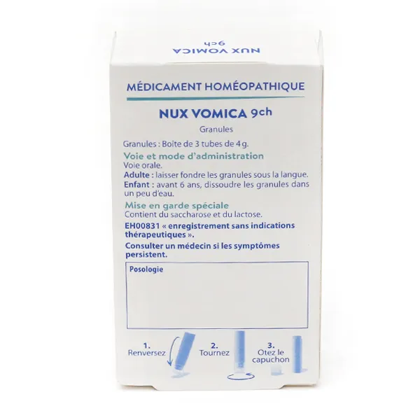 Boiron Nux Vomica 9 CH pack de granules homéopathiques