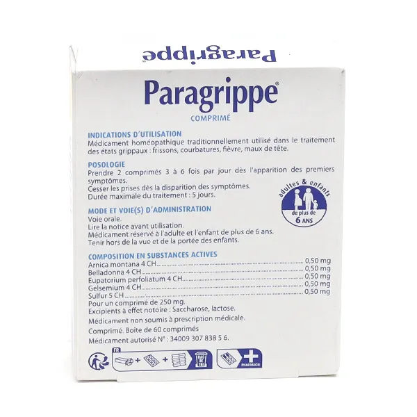 Paragrippe Boiron comprimé