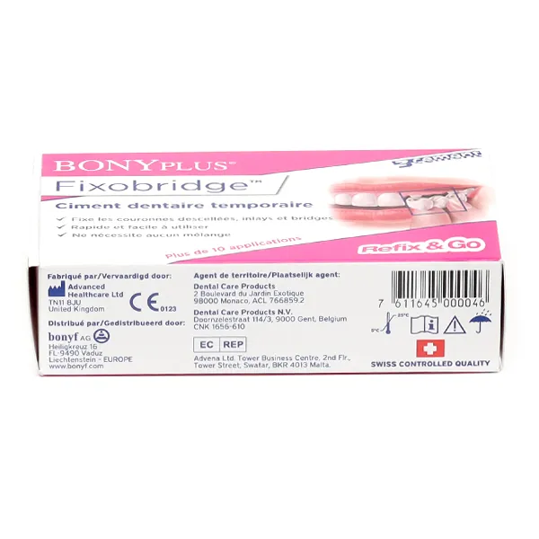 Bonyplus Fixobridge ciment dentaire temporaire