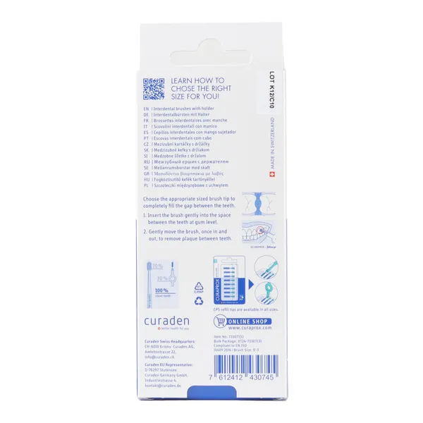 Curaprox Brossettes interdentaires Prime Start Pack découverte