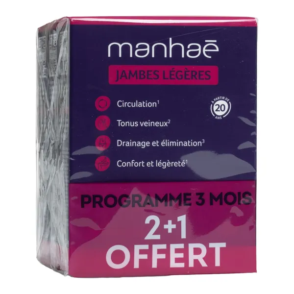 Manhaé Jambes légères gélules