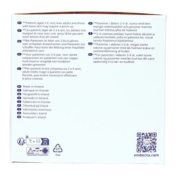 BD AutoShield Duo aiguille 5mm pour stylo à insuline par 100