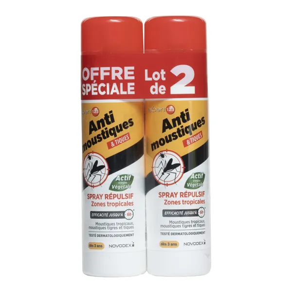 Expert 123 Anti moustiques et tiques Spray répulsif Zones tropicales