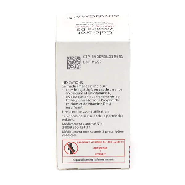 Calciprat Vitamine D3 1000 mg/800 UI comprimés à sucer