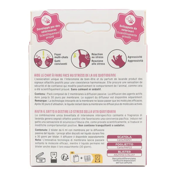 Calmisto Recharge pour diffuseur anti stress chat