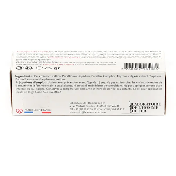 Camphrice du Canada stick