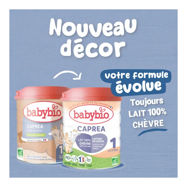 Babybio Caprea Lait de chèvre 1er âge bio