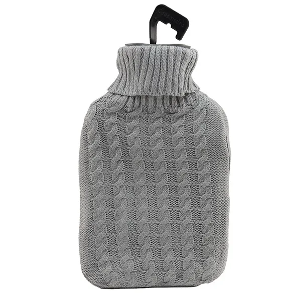 Bouillotte à eau en caoutchouc Adulte avec housse