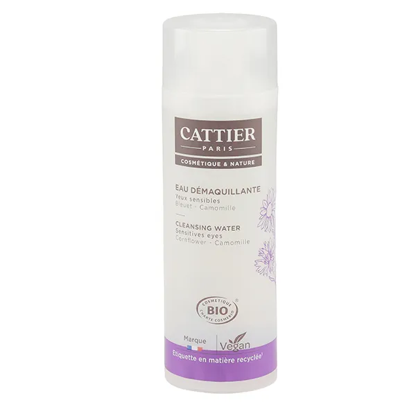 Cattier Eau démaquillante yeux sensibles Bio