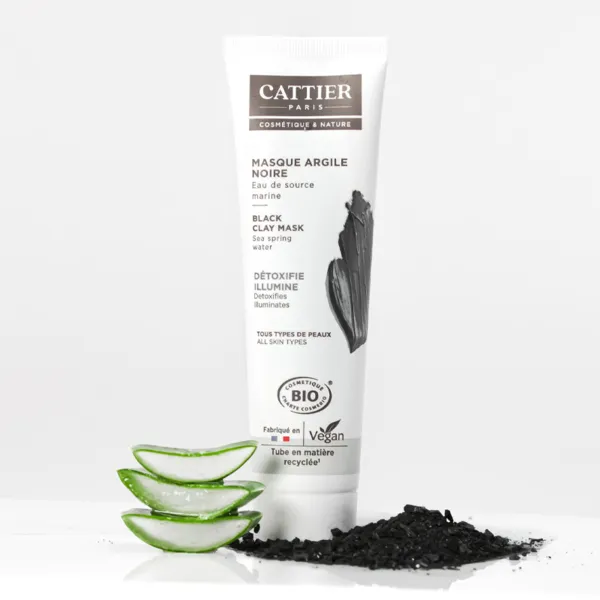 Cattier Masque argile noire bio