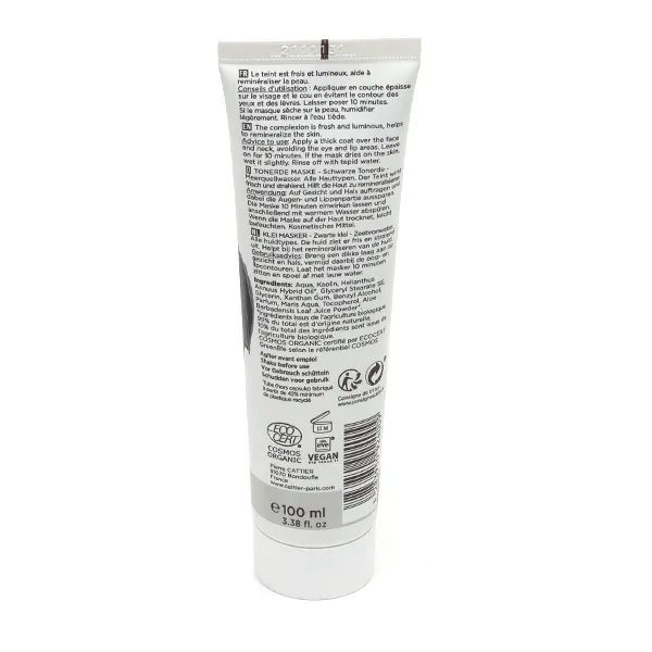 Cattier Masque argile noire bio