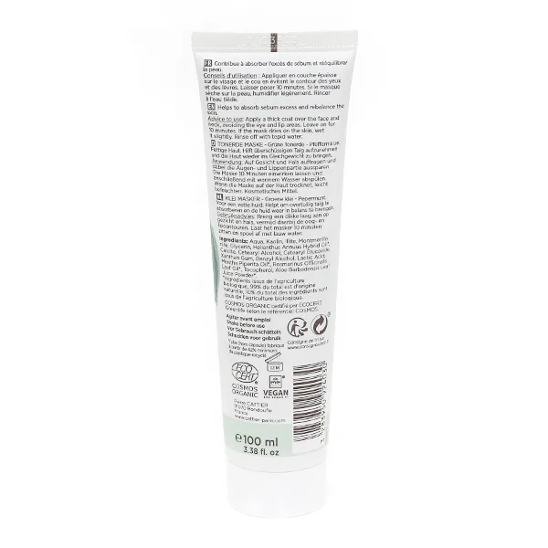 Cattier Masque argile verte Bio
