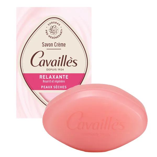 Cavaillès savon crème relaxante Amande Bio