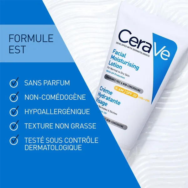 Cerave Crème hydratante visage SPF 30