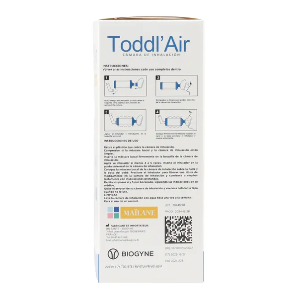 Chambre d'inhalation Toddl Air 6 ans et plus