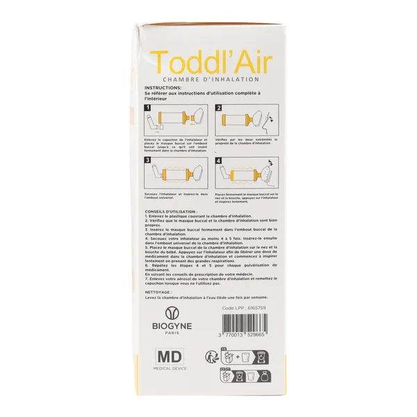 Chambre d'inhalation Toddl Air  de 1 à 5 ans