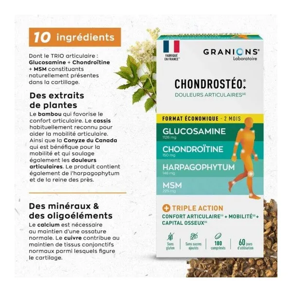 Chondrostéo+ Douleurs articulaires comprimés