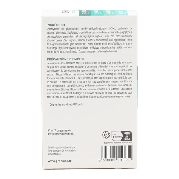 Chondrostéo+ Douleurs articulaires comprimés