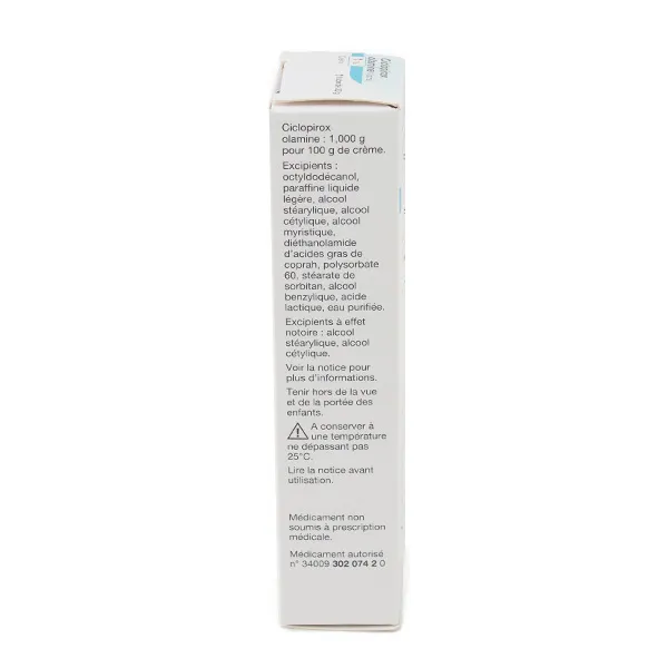 Ciclopirox Olamine 1 % crème antifongique