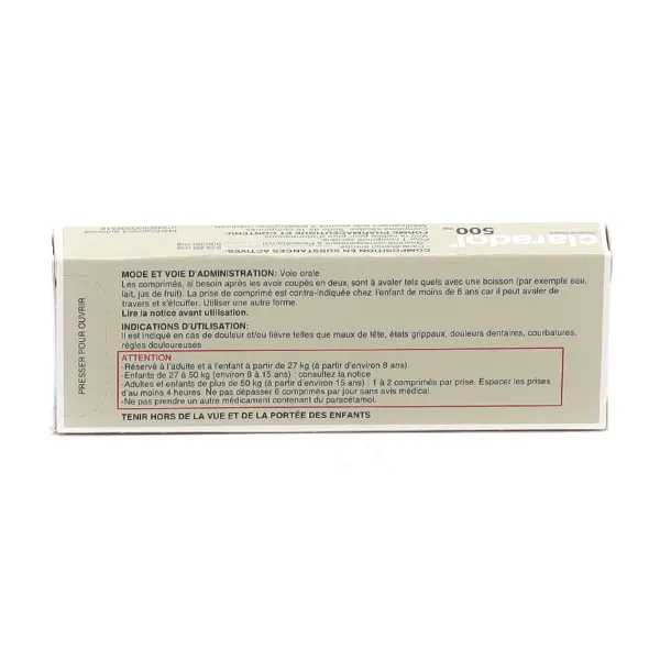 Claradol 500 mg comprimé