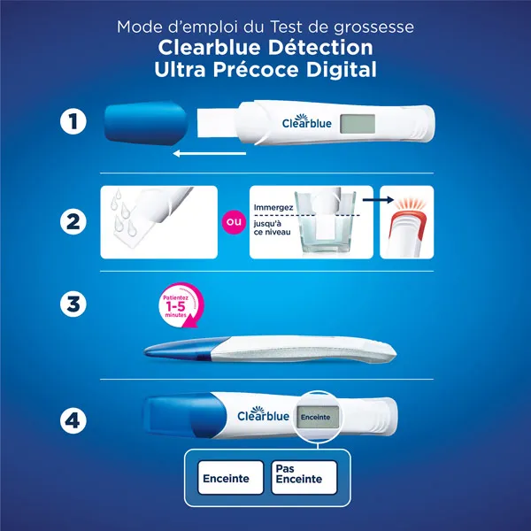 Clearblue Test de grossesse digital précoce
