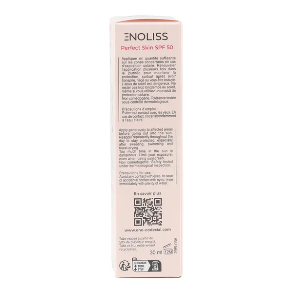 Codexial Enoliss Perfect skin SPF 50 émulsion anti imperfections