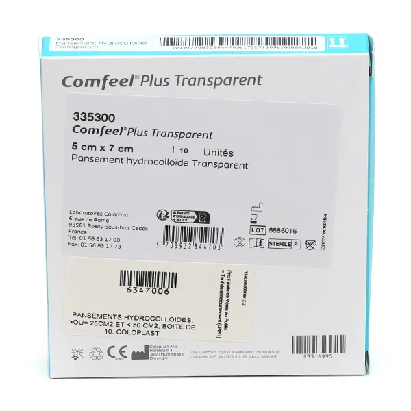 Comfeel Plus Transparent pansement hydrocolloide