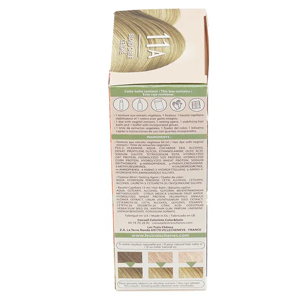 Les 3 Chênes Color et Soin coloration permanente blond sable cendré 11A