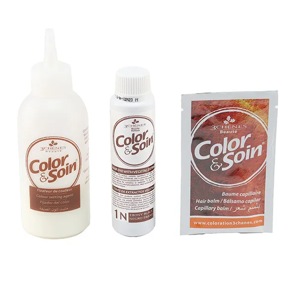 Les 3 Chênes Color et Soin coloration permanente noir ébène 1N