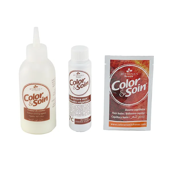 Les 3 Chênes Color et Soin coloration permanente terre cuivré 7C