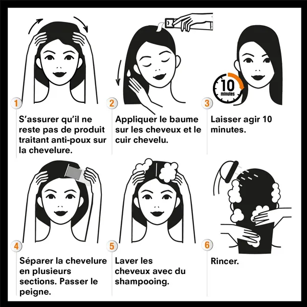 Pouxit baume décolleur de lentes + peigne