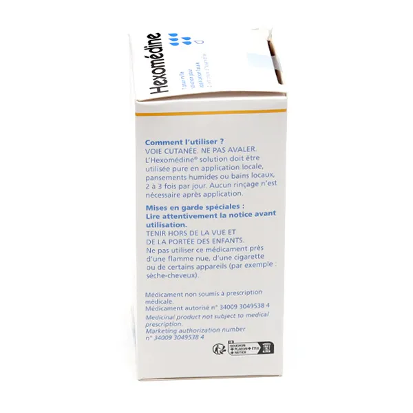 Hexomedine 1 pour mille solution