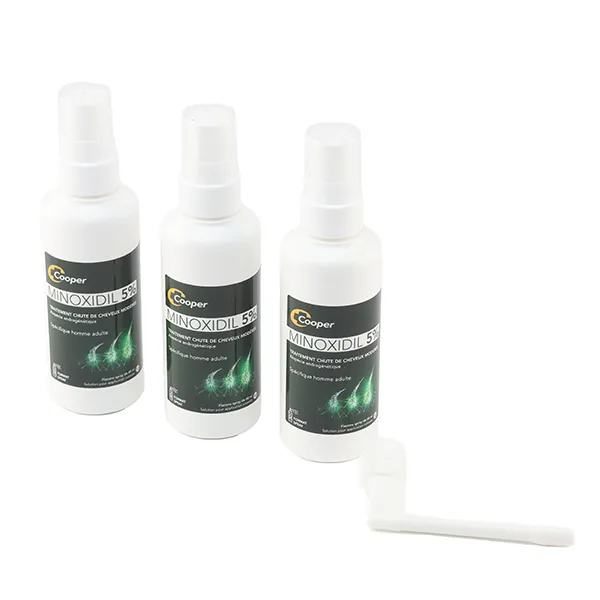 Minoxidil 5% Cooper solution alopécie
