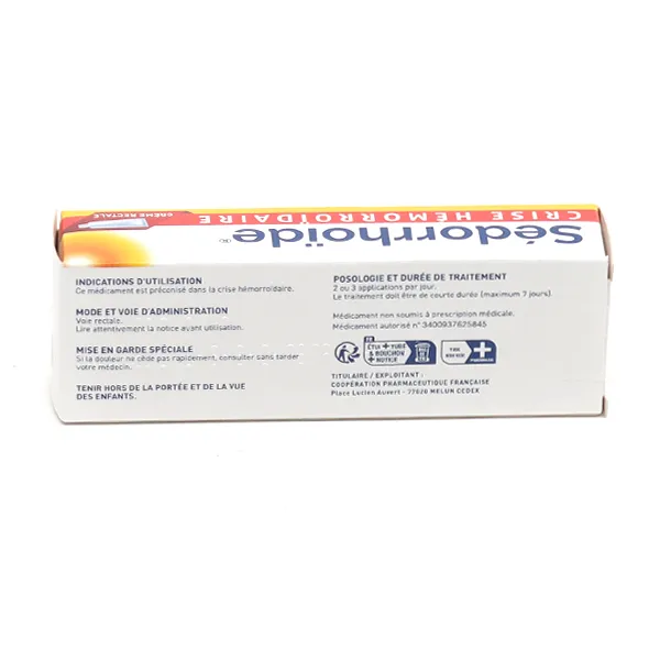 Sedorrhoïde creme hémorroide