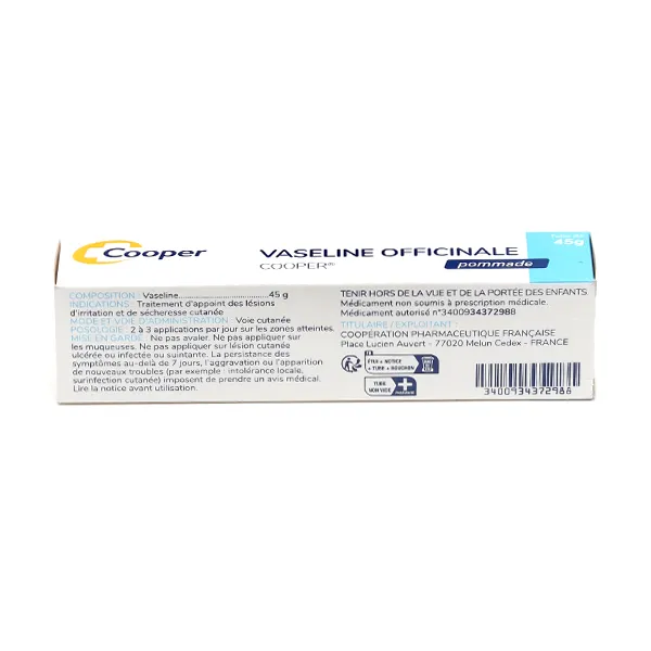 Vaseline officinale Cooper pommade