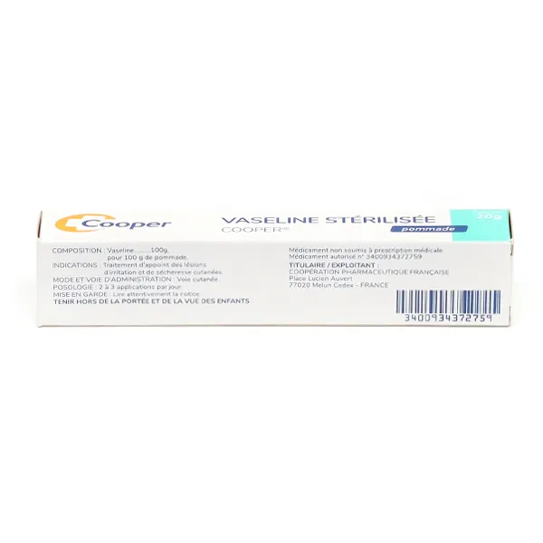 Vaseline stérilisée Cooper