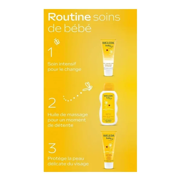 Weleda Bébé Calendula crème hydratante visage Bio