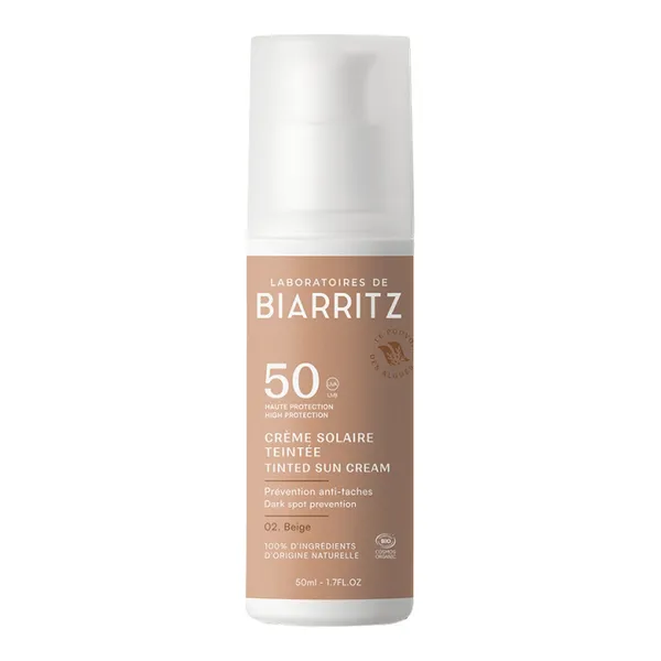 Laboratoires de Biarritz crème solaire teintée bio SPF 50