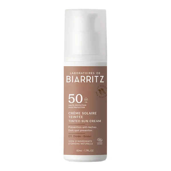Laboratoires de Biarritz crème solaire teintée bio SPF 50