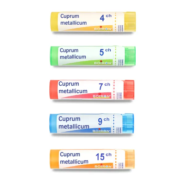 Cuprum metallicum granules homéopathie Boiron