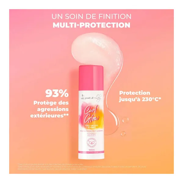 Les secrets de Loly Curl Glow Sérum de finition multi-protection