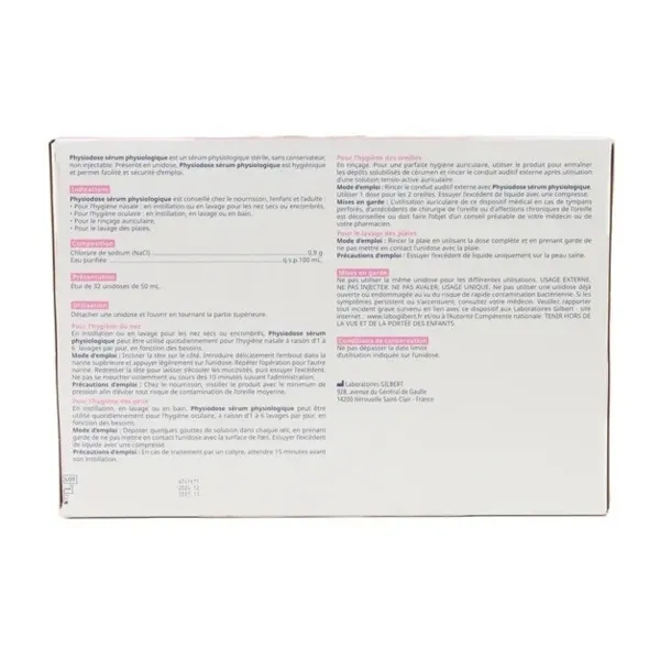 Gilbert Physiodose unidoses
