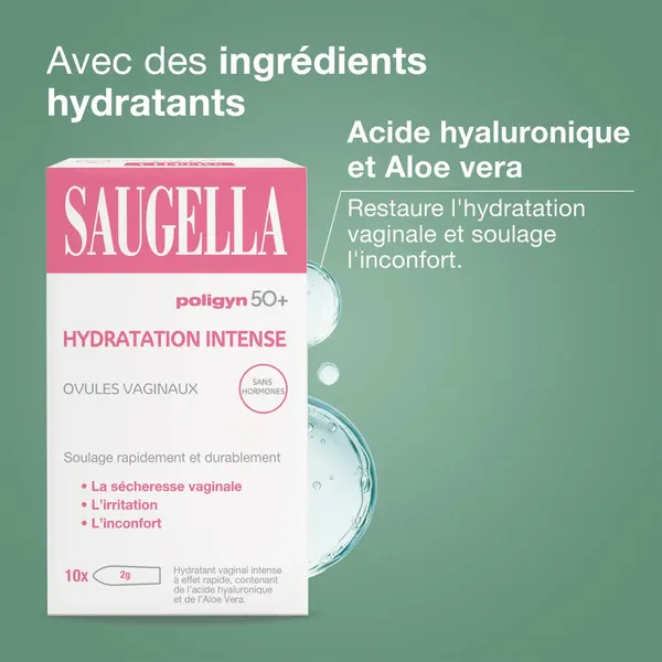 Saugella Poligyne 50+ Ovule vaginal hydratation intense